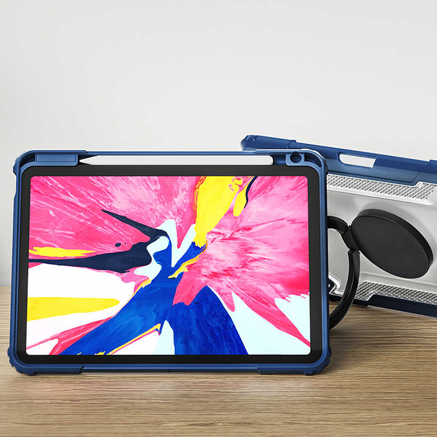 iPad 10.2 (8.Nesil) Wiwu Mecha Dönebilen Standlı Tablet Kılıfı - 8 iPad 10.2 (8.Nesil) Wiwu Mecha Dönebilen Standlı Tablet Kılıfı - 8